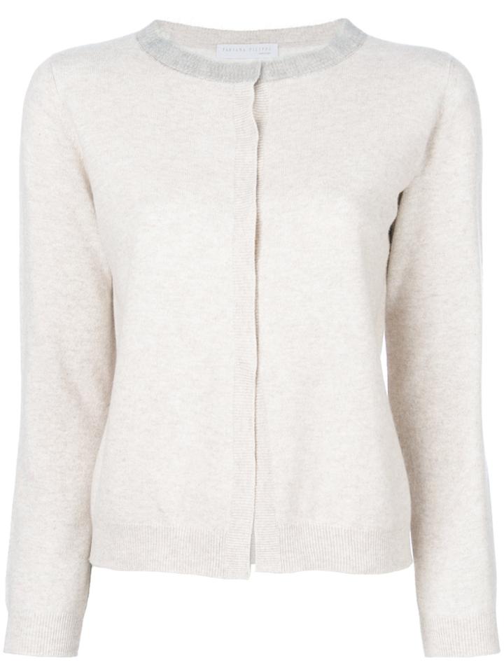 Fabiana Filippi Classic Button Cardigan - Nude & Neutrals