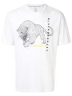 Blackbarrett Panther Print T-shirt - White