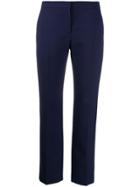 Alexander Mcqueen Stripe Detail Tailored Trousers - Blue
