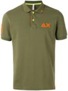 Sun 68 - Contrast Logo Polo Shirt - Men - Cotton/spandex/elastane - L, Green, Cotton/spandex/elastane