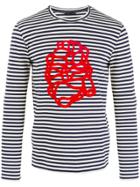 Etro Printed Breton Stripe Sweatshirt - White