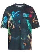 Swatsky Printed Drop Shoulder T-shirt - Black