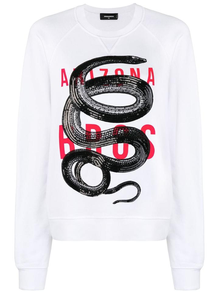 Dsquared2 Arizona Bros Sweatshirt - White