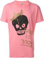 Vivienne Westwood Man Skull Print T-shirt, Men's, Size: L, Pink/purple, Cotton