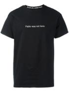 F.a.m.t. 'pablo Was Not Here' T-shirt, Adult Unisex, Size: Small, Black, Cotton
