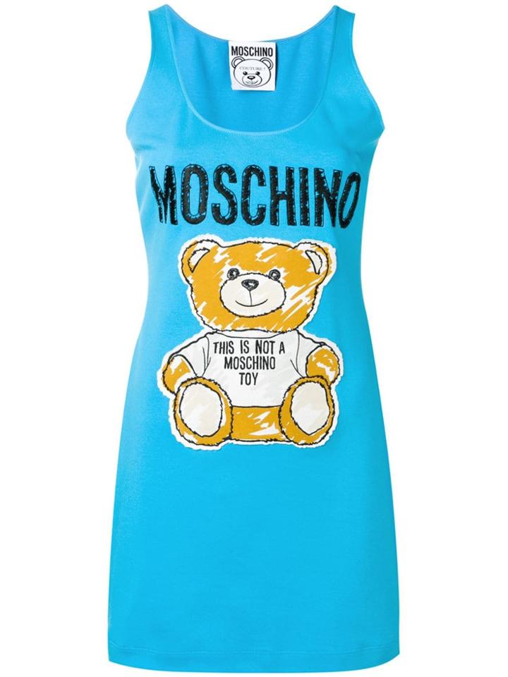 Moschino Teddy Bear Jersey Dress - Blue