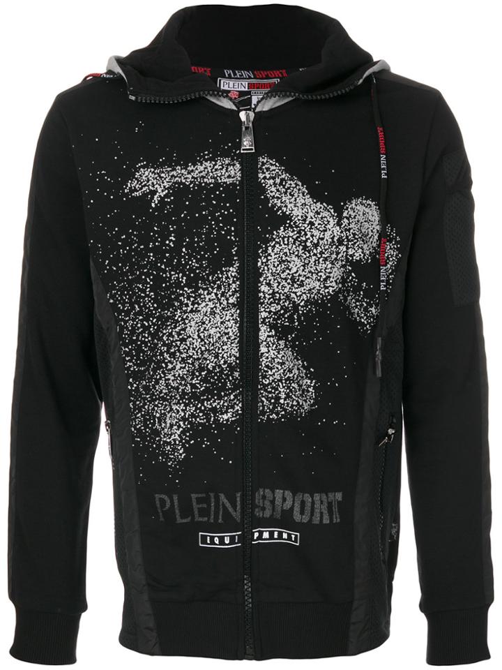 Plein Sport Melange Hoodie - Black