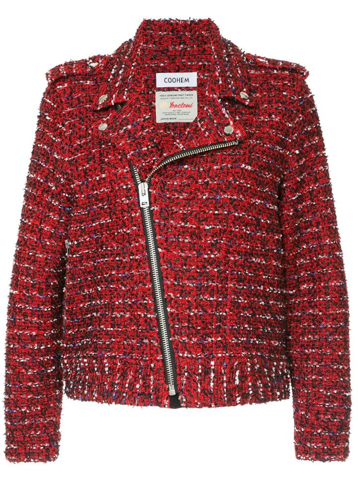 Coohem Rider Tweed Jacket - Red