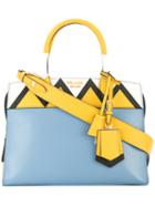 Prada Tote Bag, Women's, Blue, Calf Leather