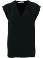 Etro V-neck T-shirt, Women's, Size: 46, Black, Silk