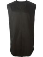 Julius Sleeveless Structured Sweatshirt, Men's, Size: 2, Black, Nylon/polyethylene/cupro/wool