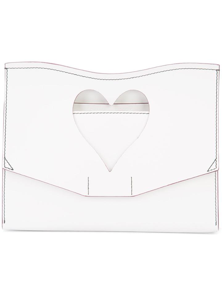 Proenza Schouler Medium Cut Out Curl Clutch - White