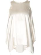 Brunello Cucinelli Sleeveless Top, Women's, Size: M, White, Silk/spandex/elastane