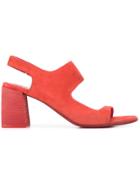 Marsèll High Block Heel Sandals - Red