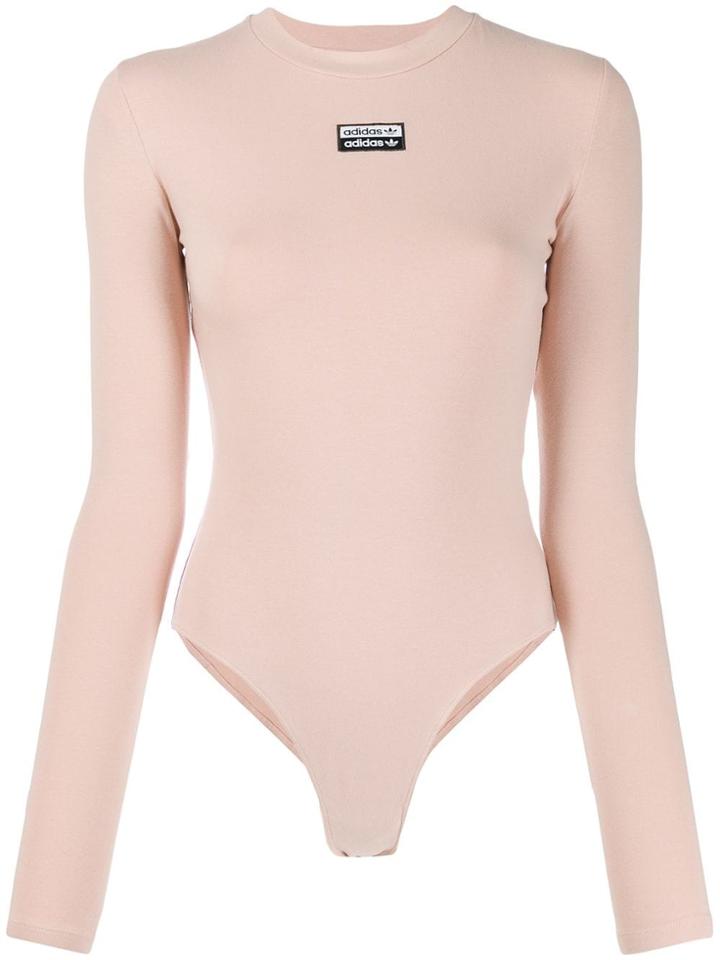 Adidas Logo Bodysuit Top - Neutrals