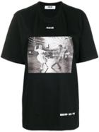 Msgm Photographic Print T-shirt - Black