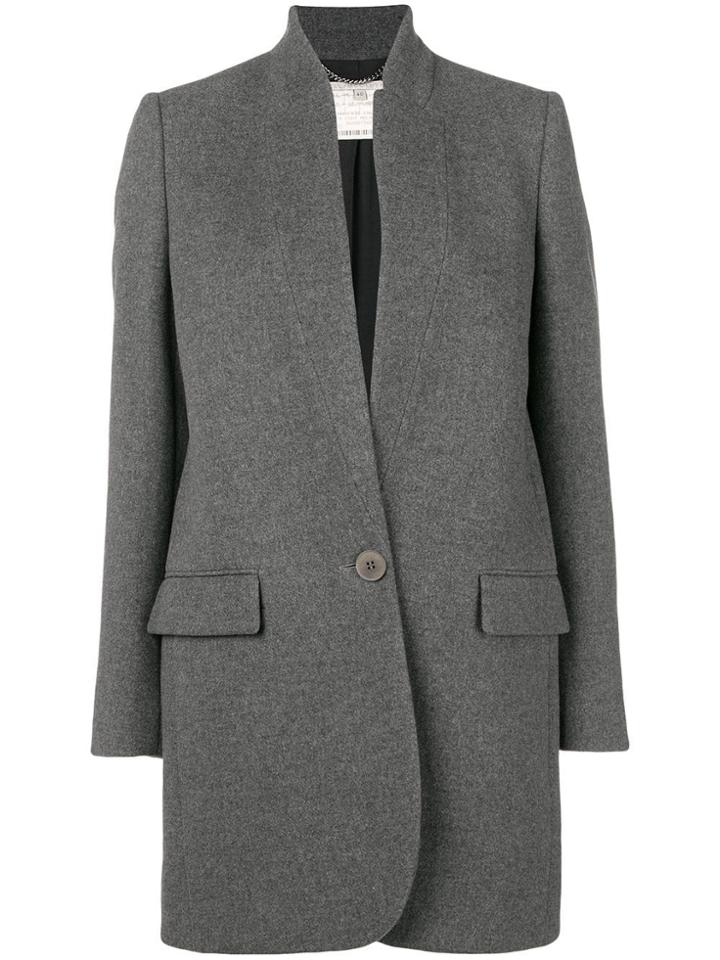 Stella Mccartney Single-breasted Coat - Grey