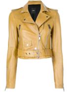 Lth Jkt Mya Cropped Jacket - Yellow
