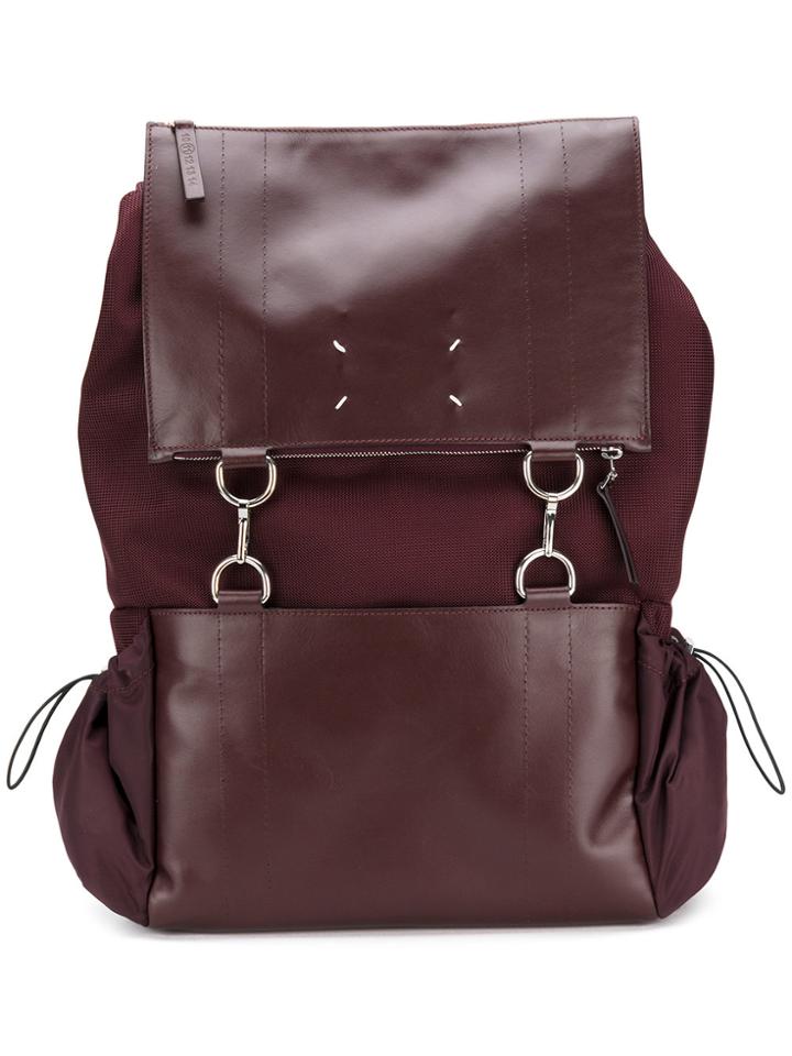 Maison Margiela Classic Buckled Backpack - Red