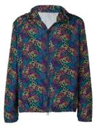 Missoni Logo Print Hooded Jacket - Blue