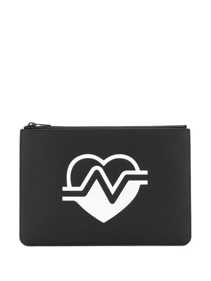 Maison Margiela Heart Logo Pouch - Black