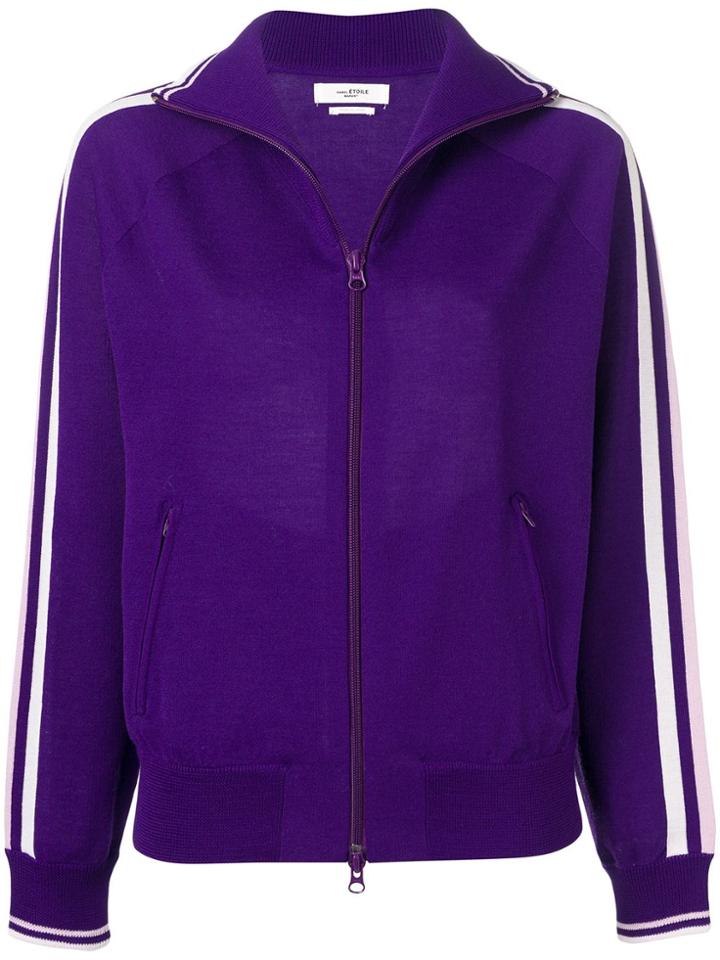 Isabel Marant Étoile Striped Detail Cardigan - Purple