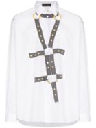 Versace Harness Bond Print Shirt - White
