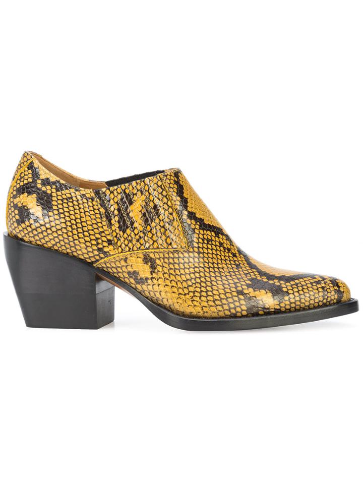 Chloé Rylee Low Ankle Boots - Brown