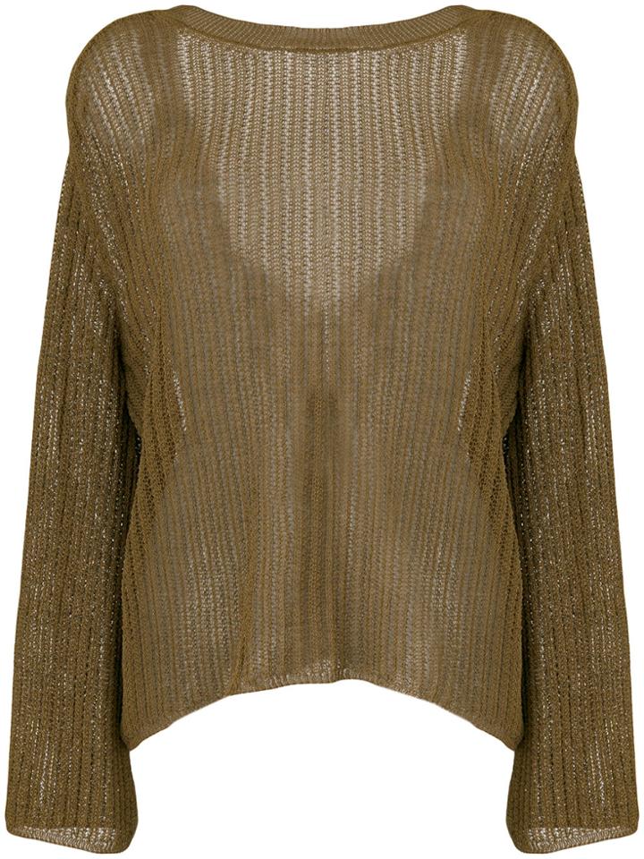 Forte Forte V-back Jumper - Green