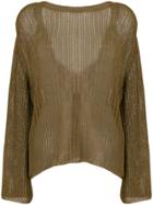 Forte Forte V-back Jumper - Green