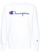 Champion Logo Print Sweatshirt - White