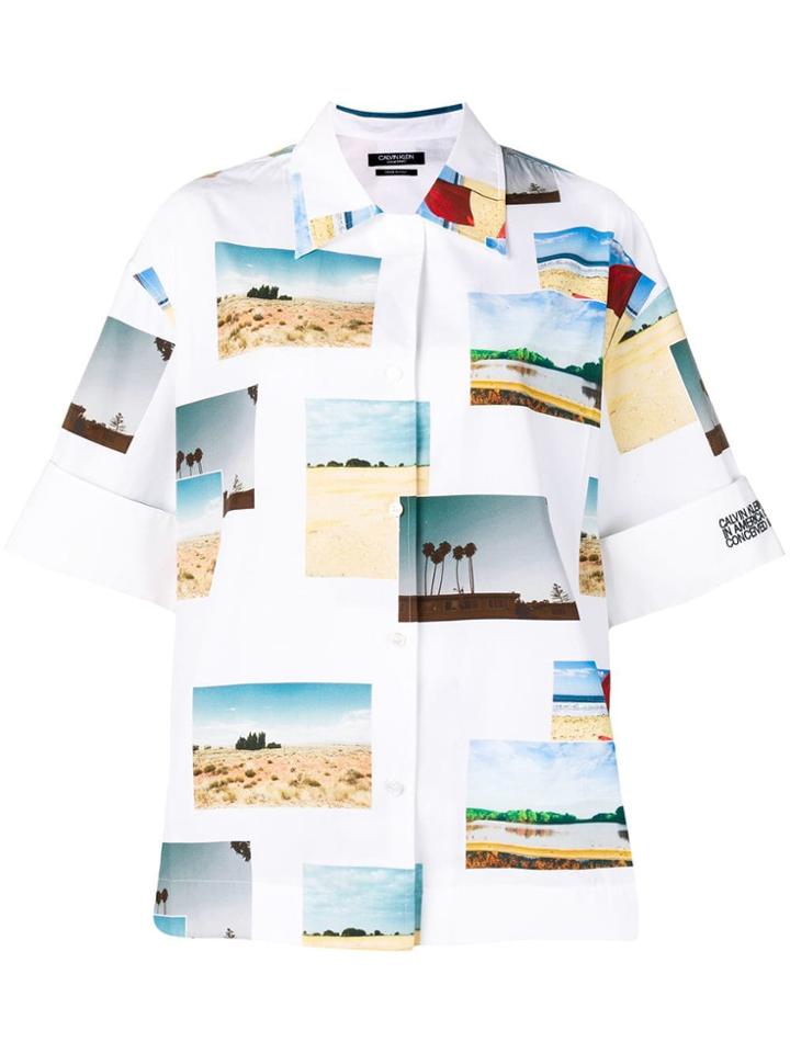 Calvin Klein 205w39nyc Photo Printed Shirt - White