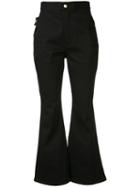 Ellery Flared High-waist Jeans, Women's, Size: 27, Black, Cotton/spandex/elastane