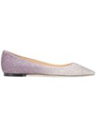 Jimmy Choo Romy Flat Ballerina Shoes - Purple