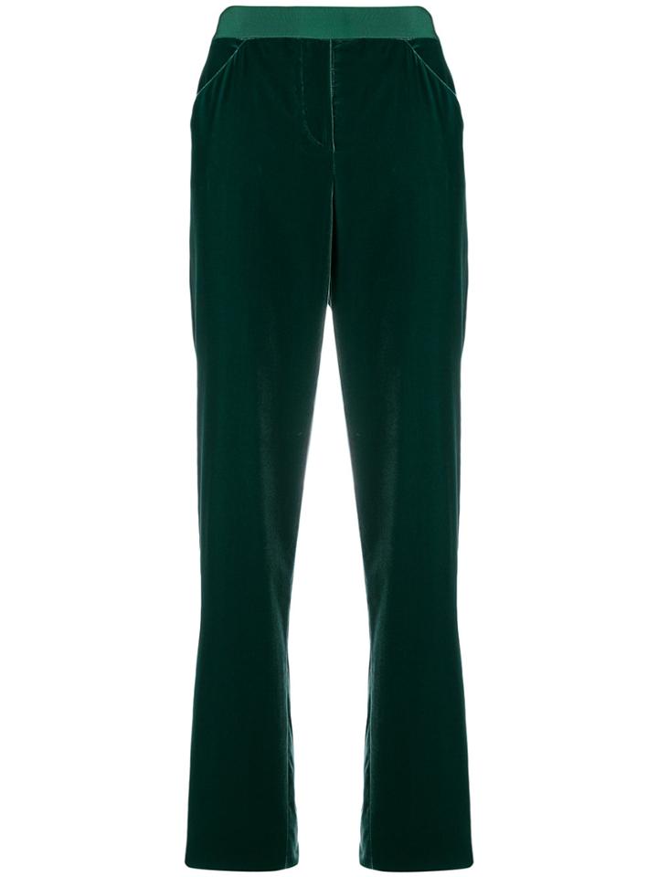 Giorgio Armani Classic Velvet Pant - Green