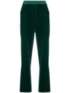 Giorgio Armani Classic Velvet Pant - Green