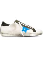 Golden Goose Deluxe Brand Super Star Sneakers, Men's, Size: 42, White, Suede/rubber/canvas