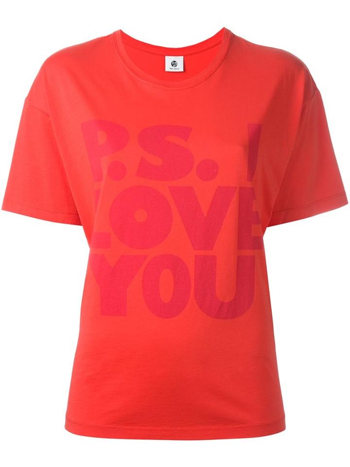 Ps By Paul Smith P.s. I Love You Printed T-shirt