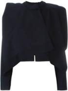 Comme Des Garçons Pre-owned Bolero Cape Jacket - Blue