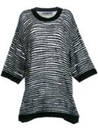 Anrealage Oversized Jumper, Women's, Black, Acrylic/nylon/wool/alpaca