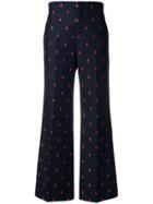 Gucci Ladybug Cropped Trousers - Blue