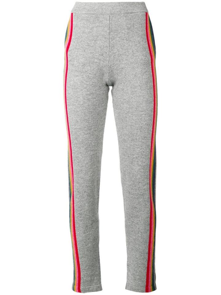 Allude Side Stripe Track Trousers - Grey