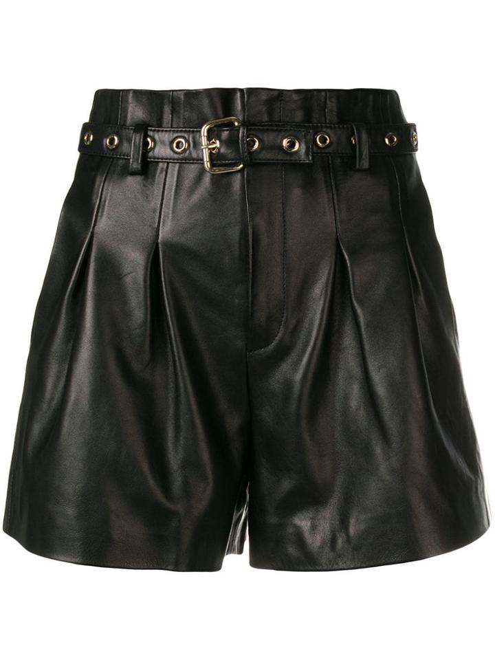 Red Valentino Belted Shorts - Black