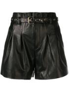 Red Valentino Belted Shorts - Black
