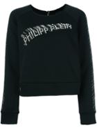 Philipp Plein 'homie' Sweatshirt, Women's, Size: Medium, Black, Cotton/polyester/brass