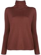 Aspesi Fine Knit Turtleneck Sweater - Brown