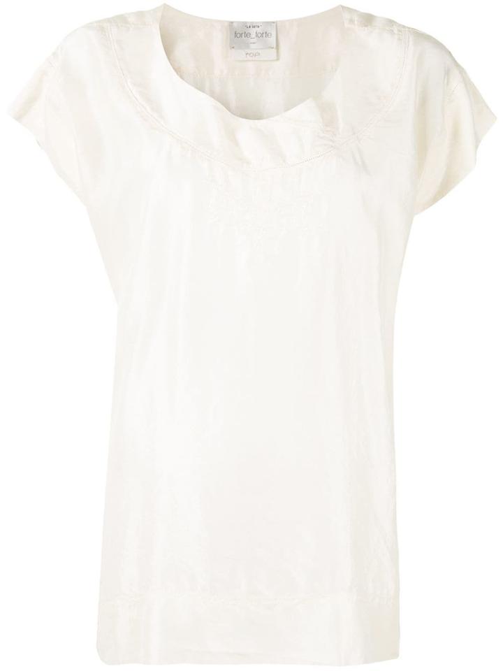 Forte Forte Floral Embroidery Top - White