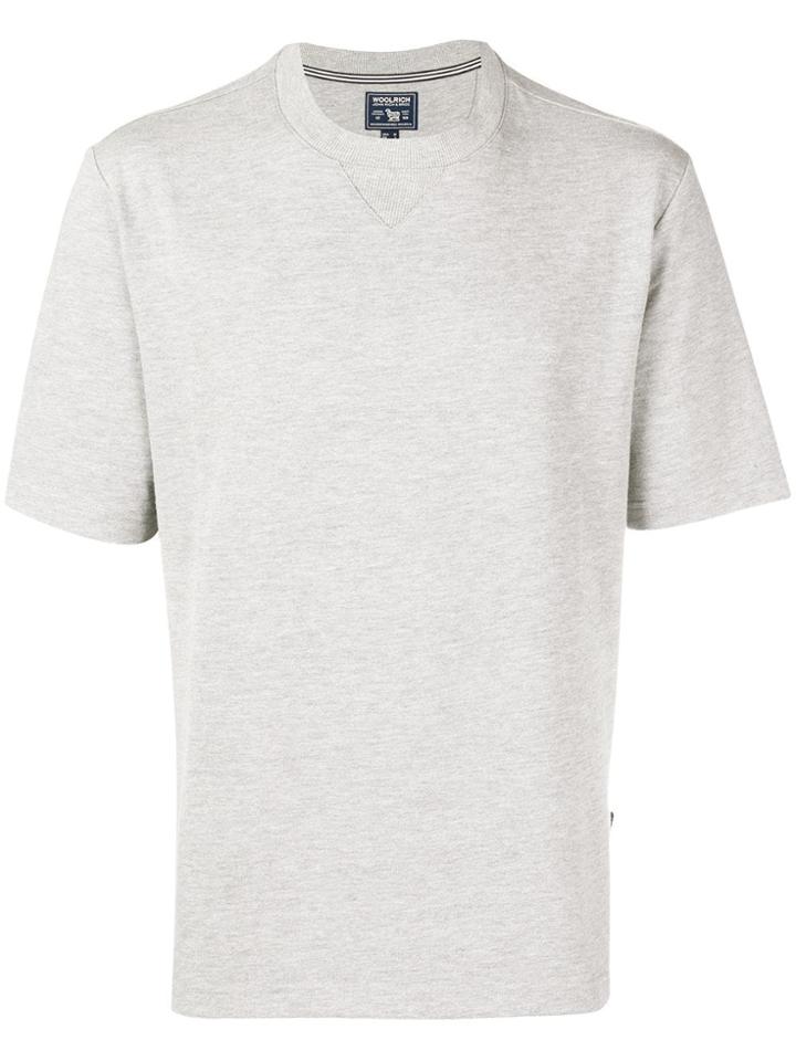 Woolrich Ribbed Detailed T-shirt - Grey