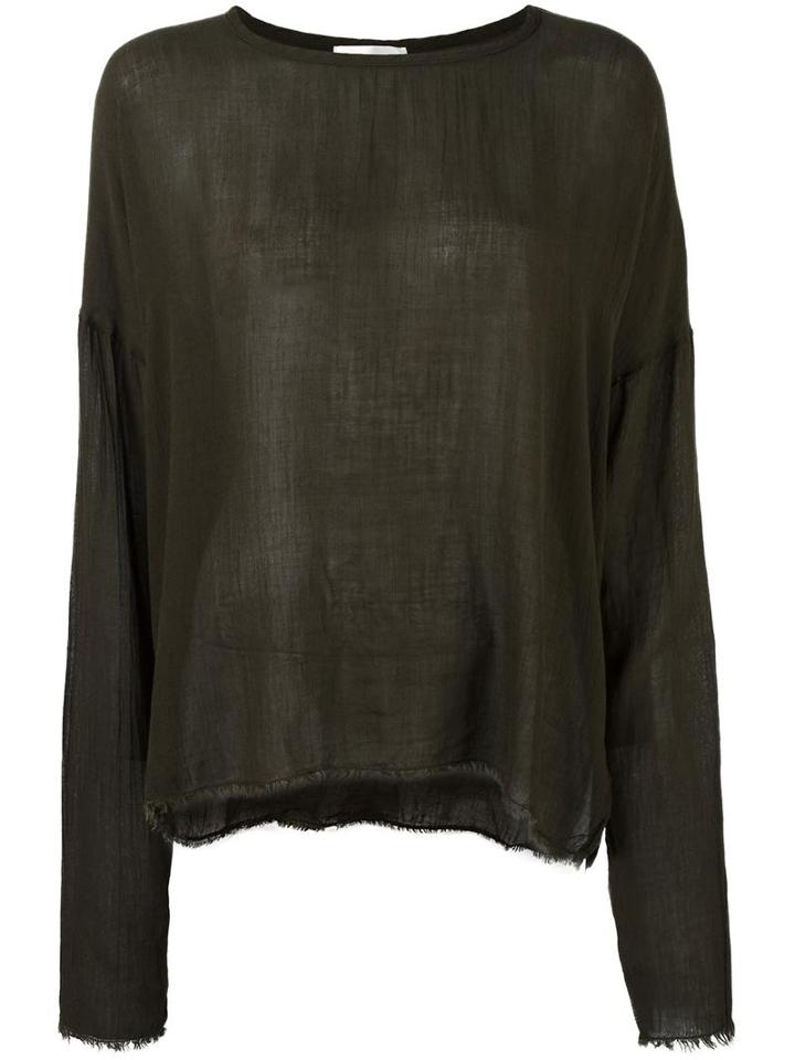 Faith Connexion Frayed Jumper, Women's, Size: Small, Green, Viscose/wool