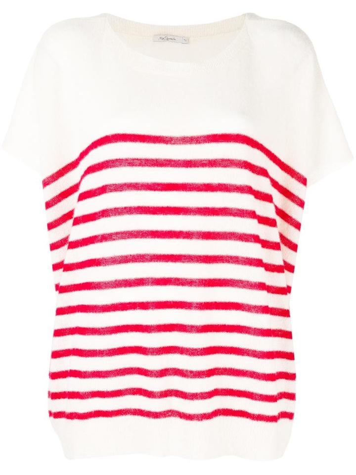 Mes Demoiselles Striped Jumper, Women's, White, Polyamide/alpaca